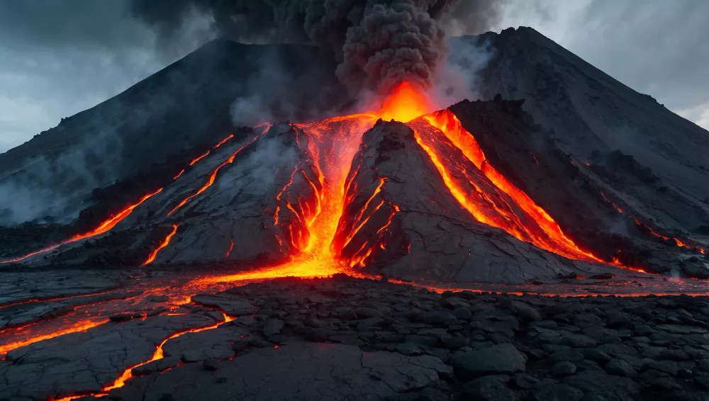 Lewotobi Volcano Eruption
