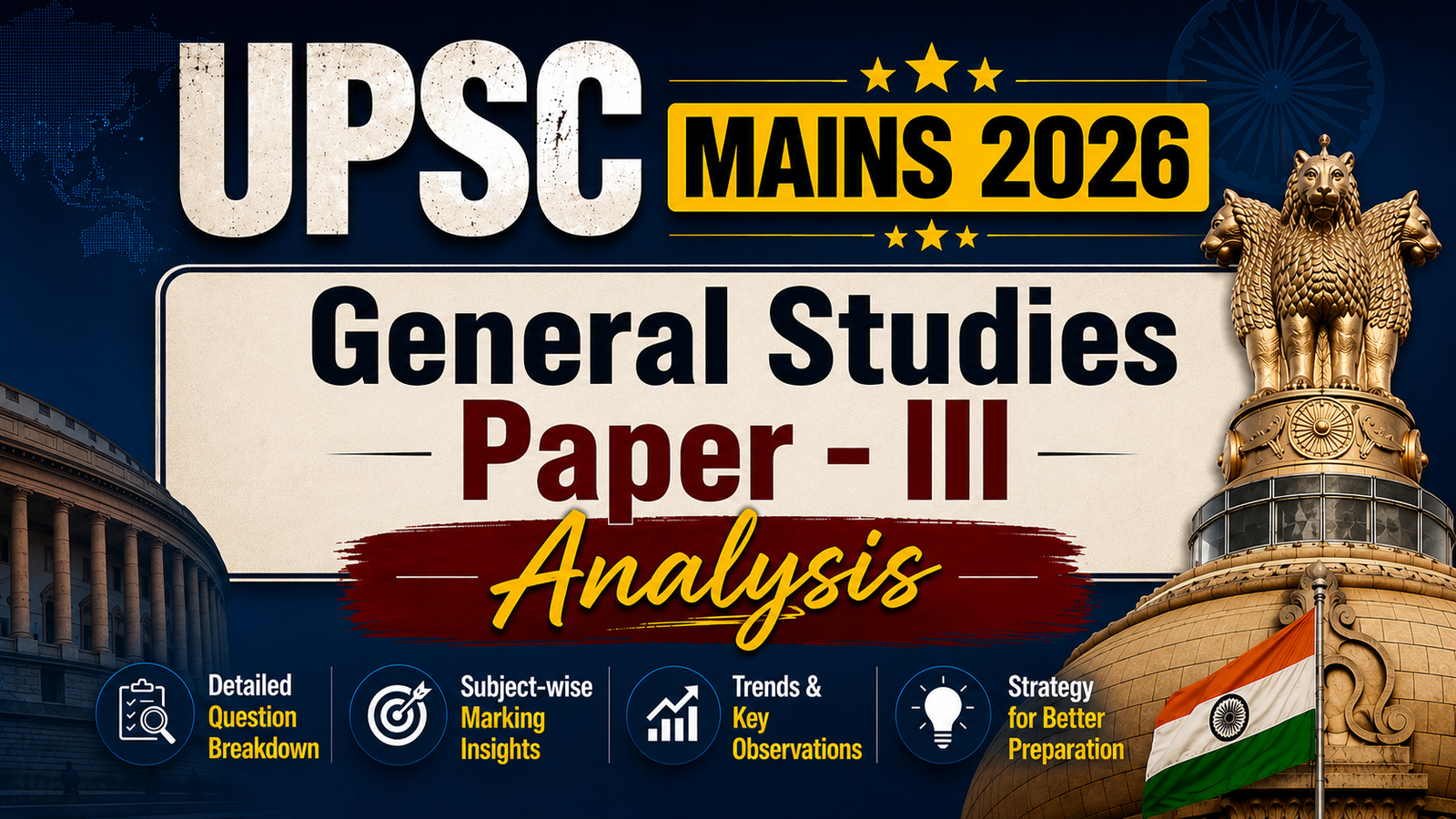 UPSC MAINS 2026 General Studies Paper - III Analysis