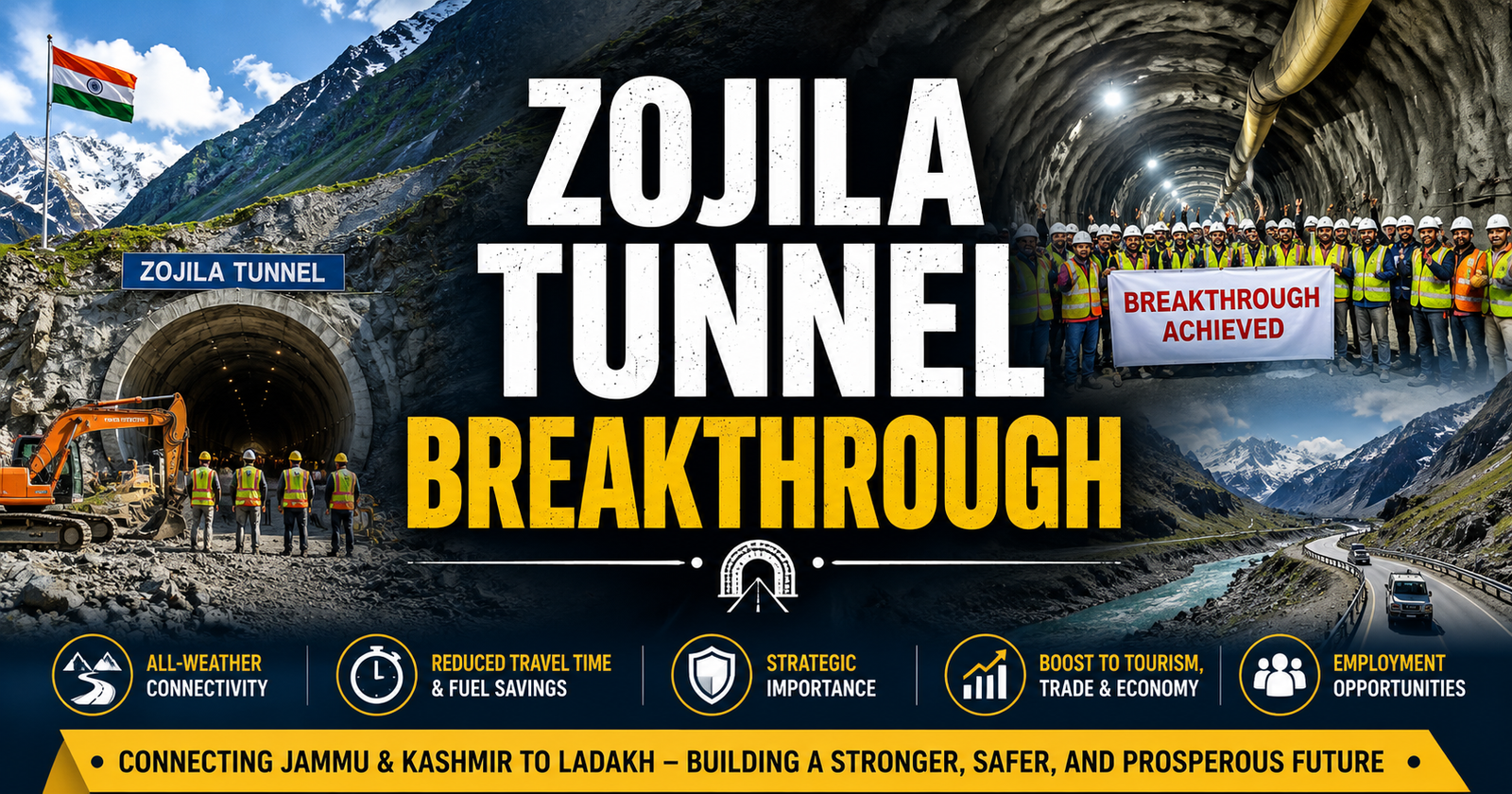 Zojila Tunnel Breakthrough