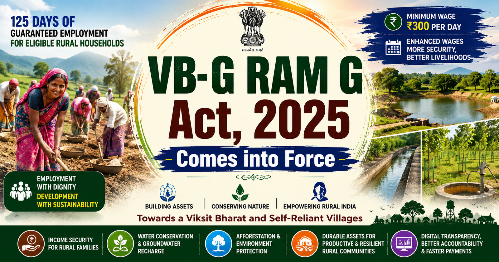 VB-G RAM G Act, 2025 Comes into Force