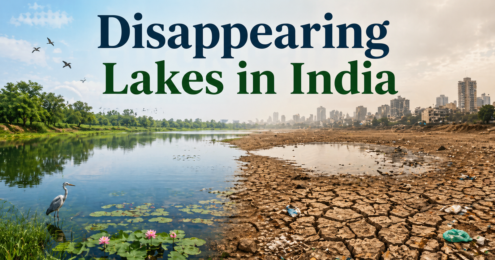 Disappearing Lakes in India