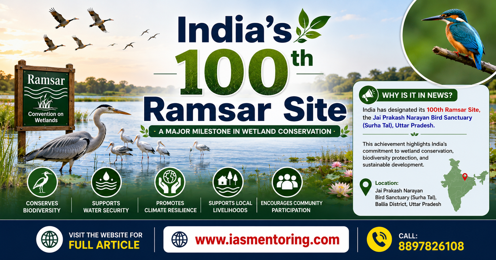 100th Ramsar Site of India