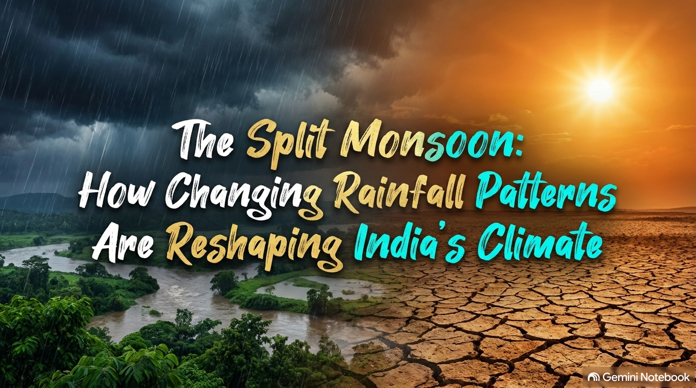 The Split Monsoon: How Changing Rainfall Patterns Are Reshaping India’s Climate