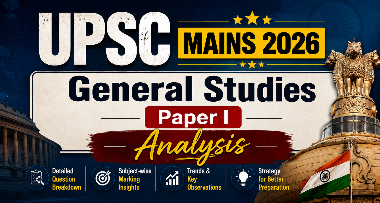 UPSC MAINS 2026 General Studies Paper - I Analysis