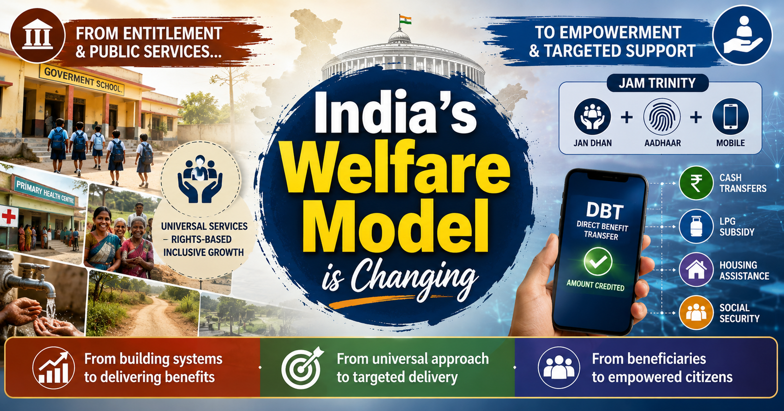 Changing Welfare Model of India 