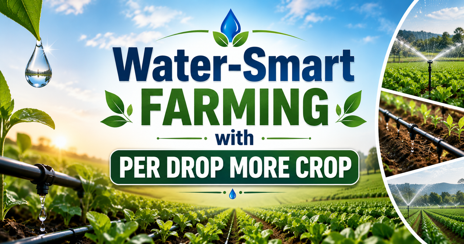 Water-Smart Farming with Per Drop More Crop