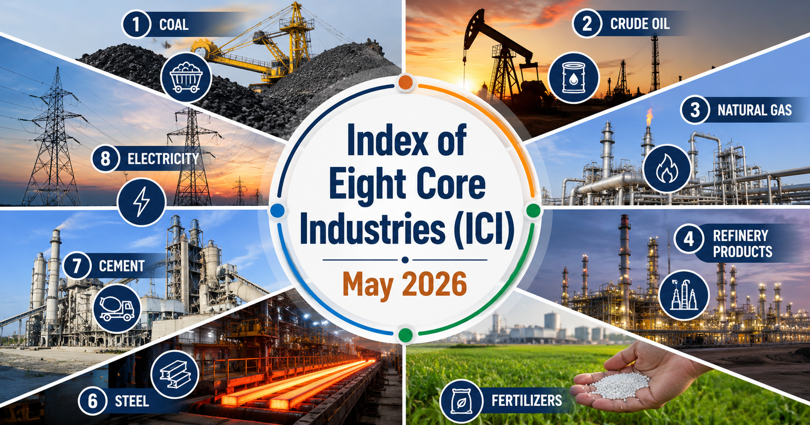 Index of Eight Core Industries (ICI) – May 2026