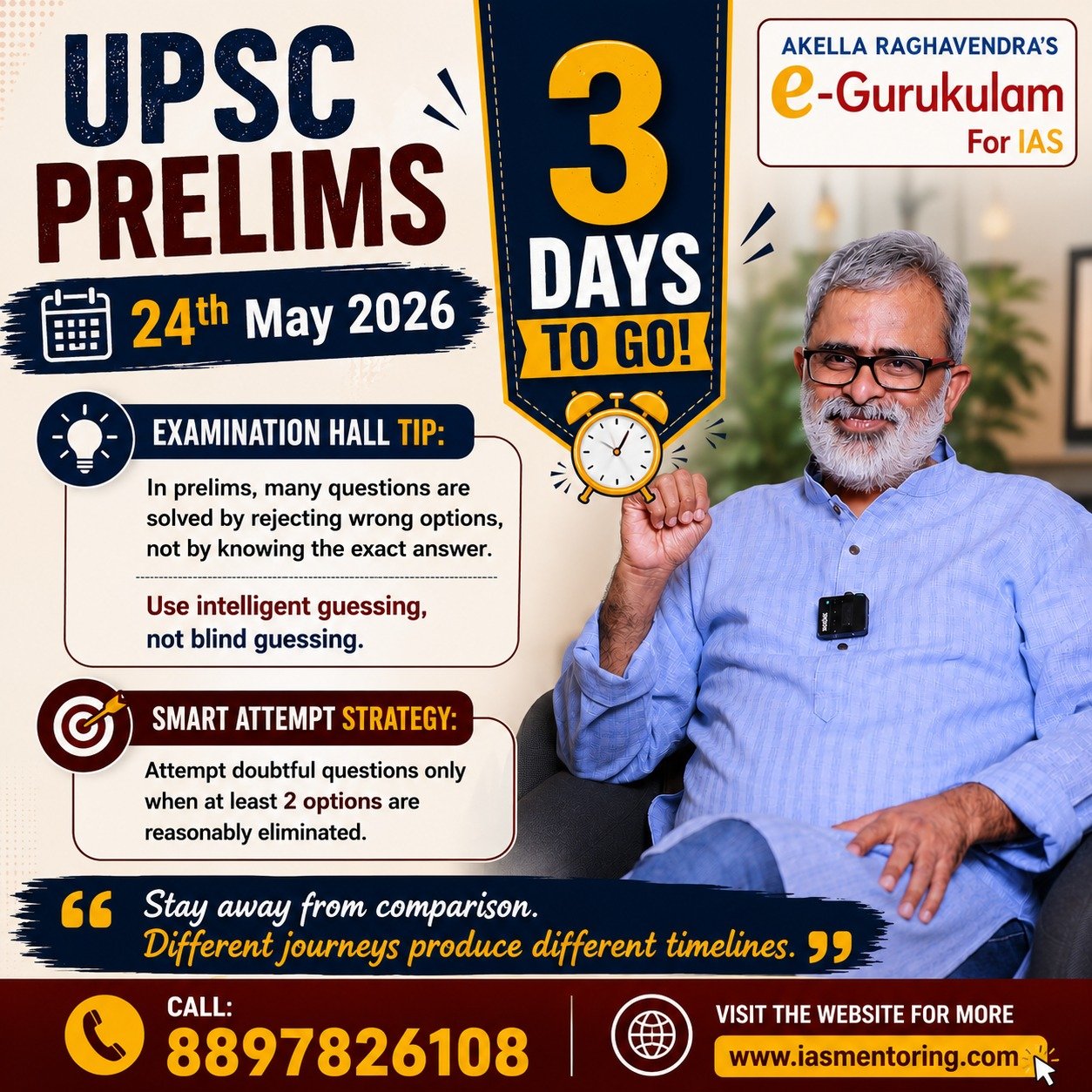 3 Days To Go! Target Prelims 2026