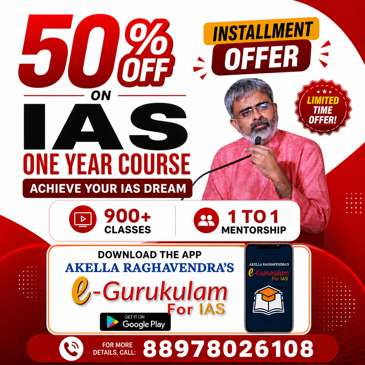 IAS One Year Course with Exclusive Offers
