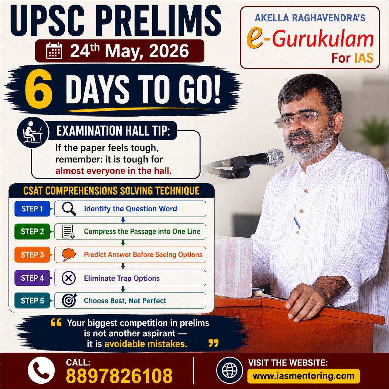 6 Days To Go! Target Prelims 2026